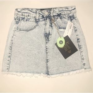 Distressed Jean Skirt